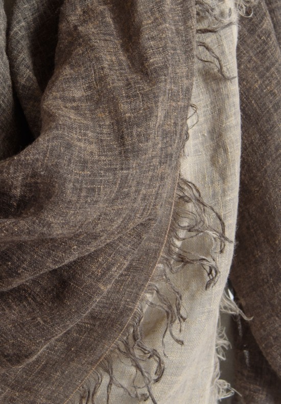 Annette Görtz Ombre Fringe Scarf in Sand/Tar	