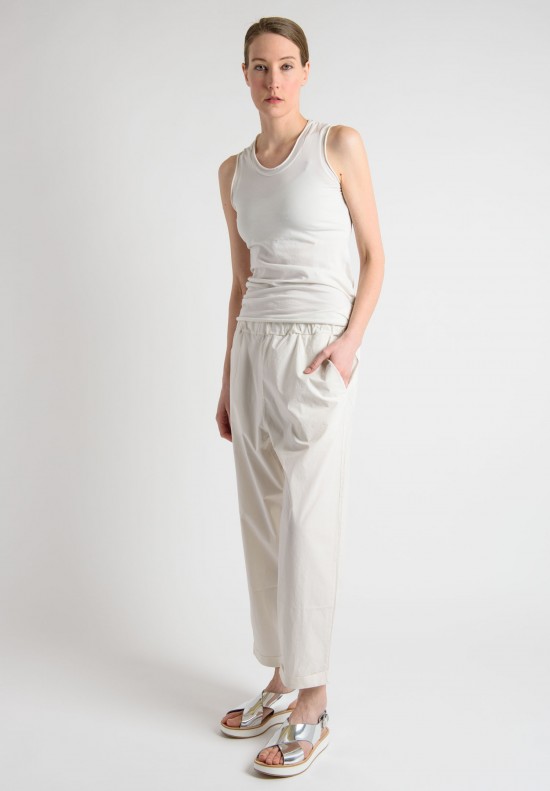 Labo.Art Cotton Pull-On Pants in Cream	