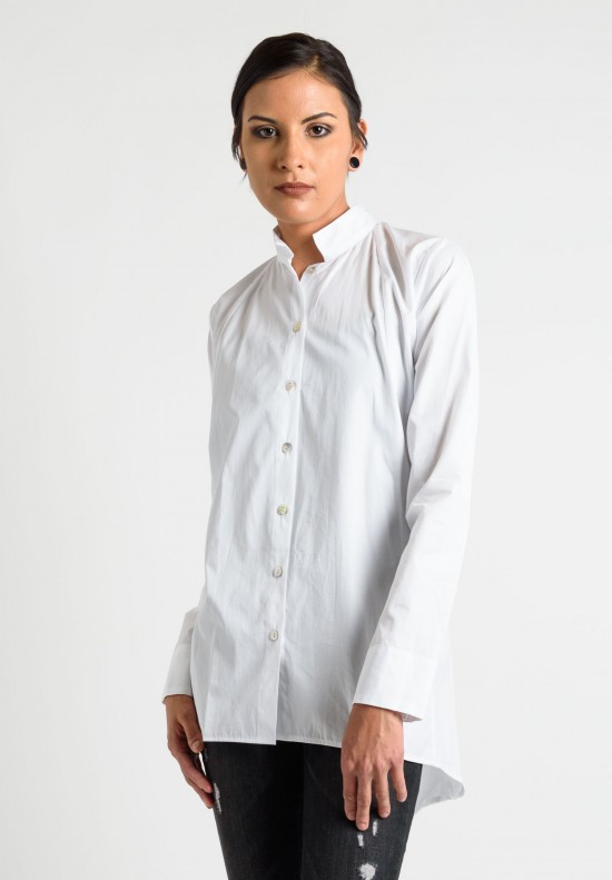 Matthildur Cotton Long Tie Back Shirt in White | Santa Fe Dry Goods ...