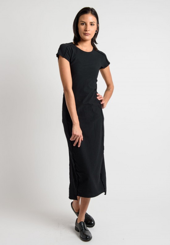Rundholz Cotton Short Sleeve Long Dress in Black | Santa Fe Dry Goods ...