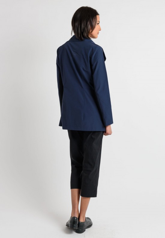 Peter O. Mahler Cowl Neck Jacket in Navy