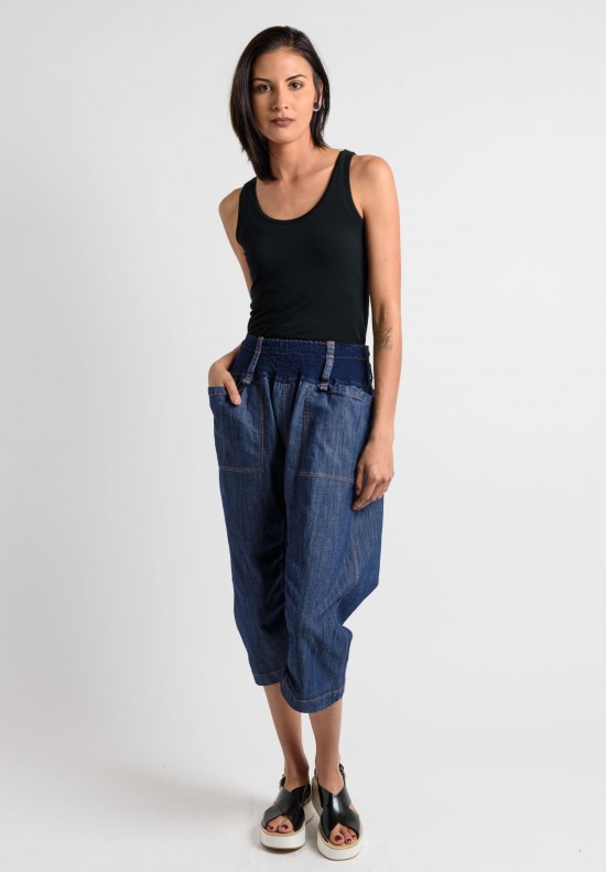 Issey Miyake Cauliflower Cropped Denim Jeans | Santa Fe Dry Goods