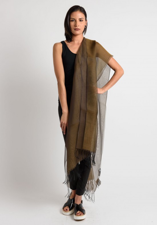 Issey Miyake Double Layer Shawl in Gold