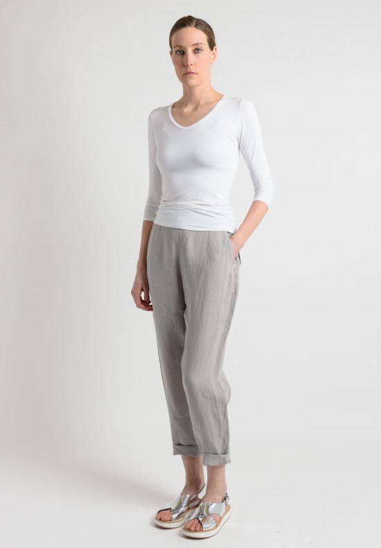 Oska Linen Tapered Pants in Grey | Santa Fe Dry Goods . Workshop . Wild ...