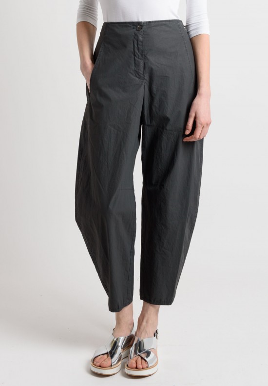 Oska Cotton Wide Ankle Pants in Black	