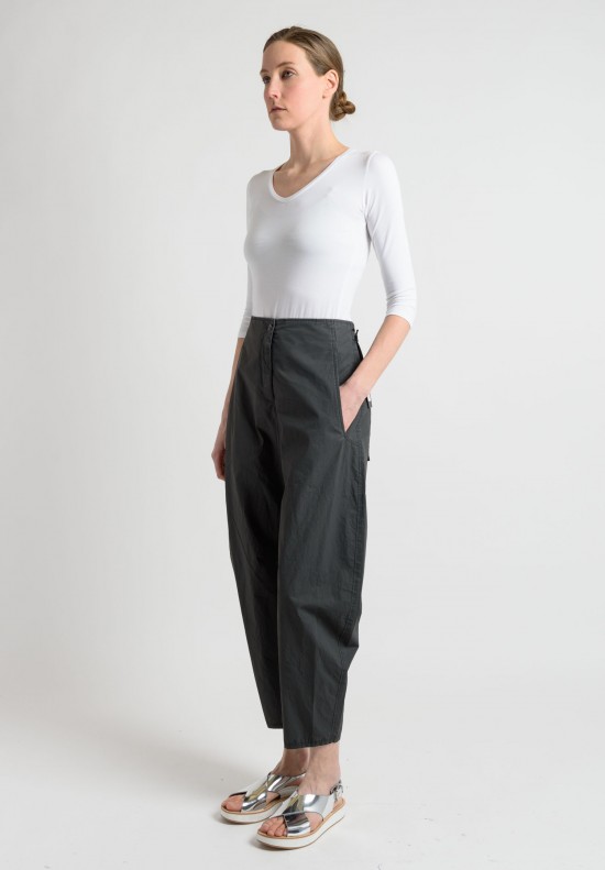 Oska Cotton Wide Ankle Pants in Black	