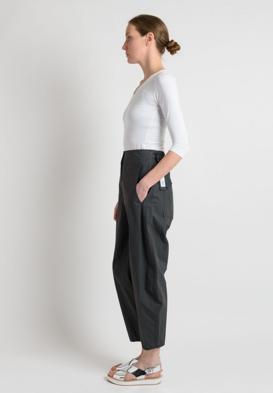 Oska Cotton Wide Ankle Pants in Black	