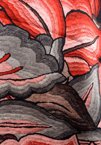 Pineda Covalin Silk Istmo Long Scarf in Red	