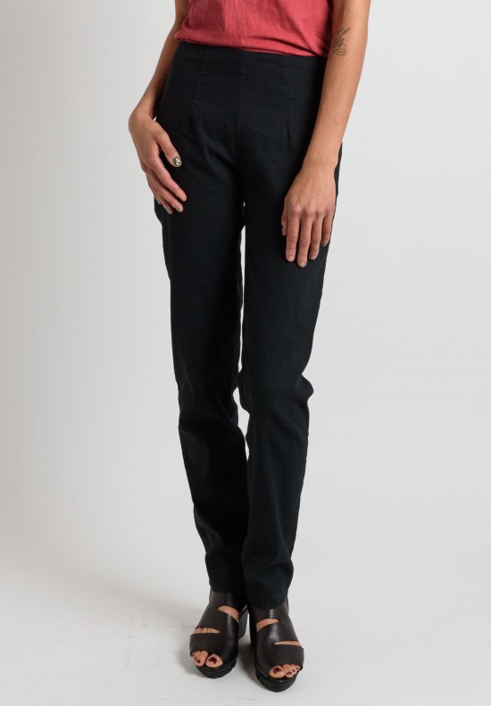 Rundholz Black Label Slim Pants in Black	