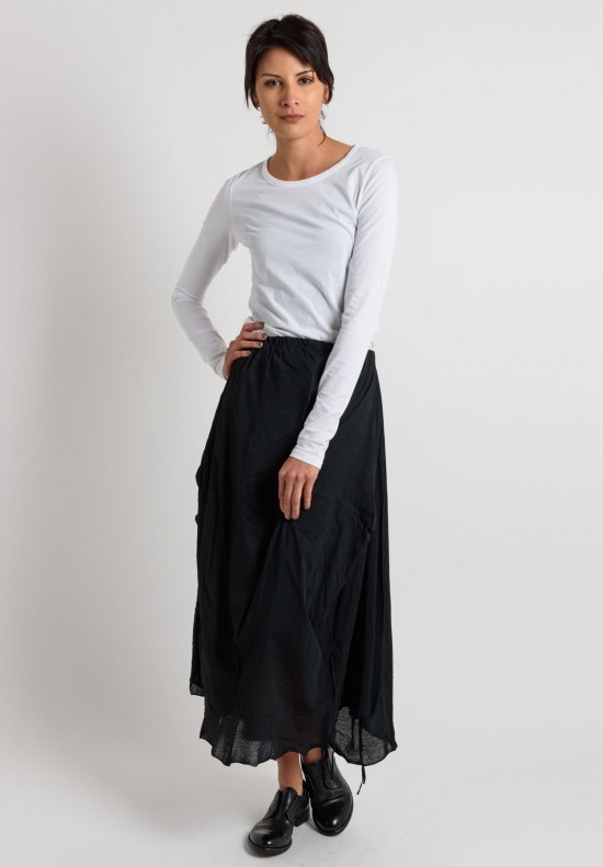 Rundholz Cotton Wide Skirt in Black | Santa Fe Dry Goods . Workshop ...