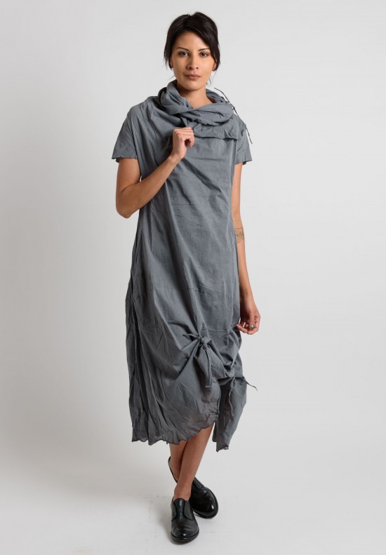 Rundholz Cotton Cowl Neck Dress in Grey | Santa Fe Dry Goods . Workshop ...