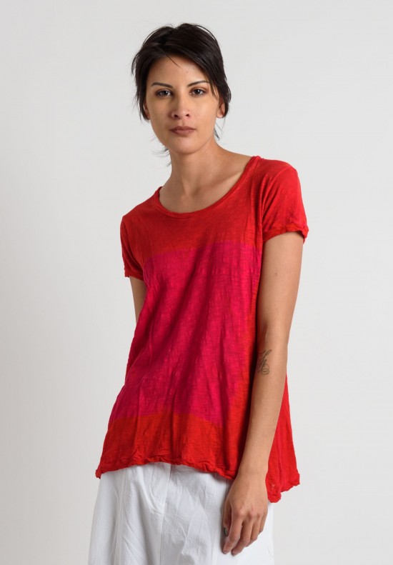 Gilda Midani Cotton MonoPrix Tee in Aperol