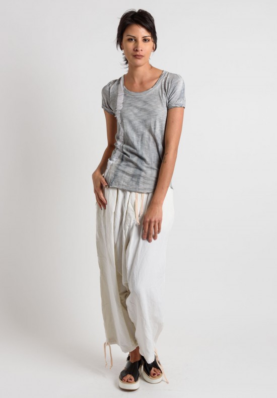 Gilda Midani Cotton Fitted Tee in Grey	