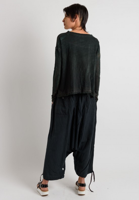 Gilda Midani Drop Crotch Pants in Black	