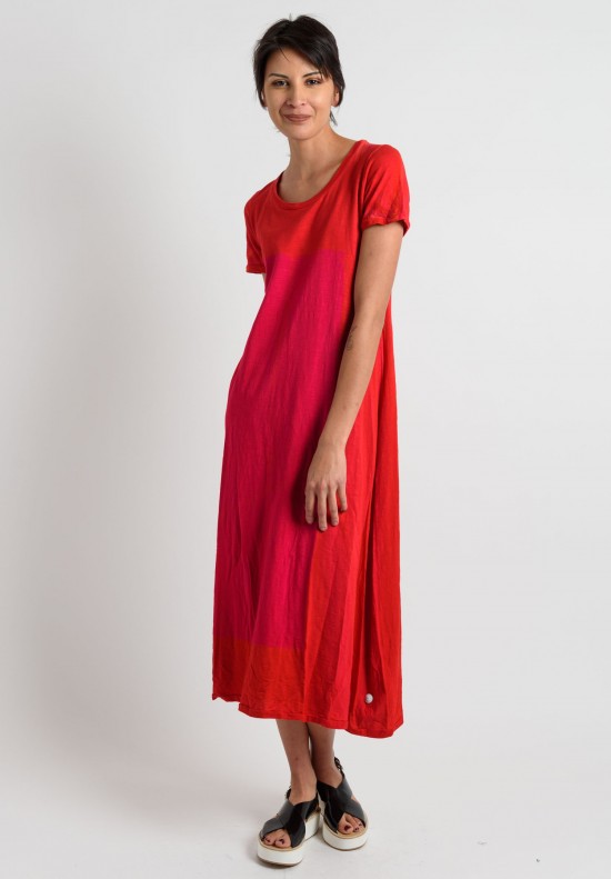 Gilda Midani Cotton Long Dress in Aperol	