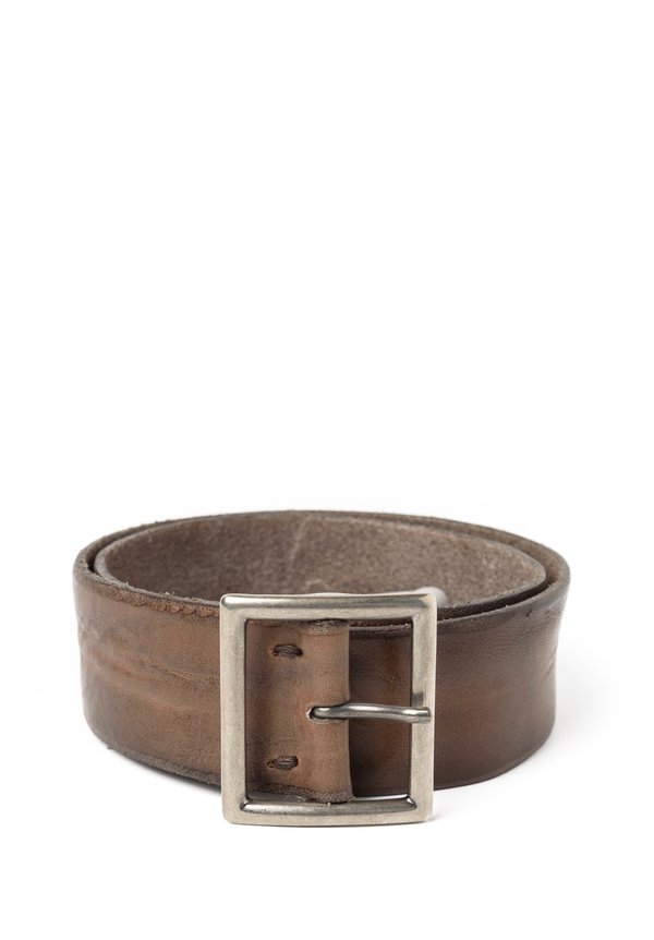 Riccardo Forconi Square Buckle Belt in Bronze	