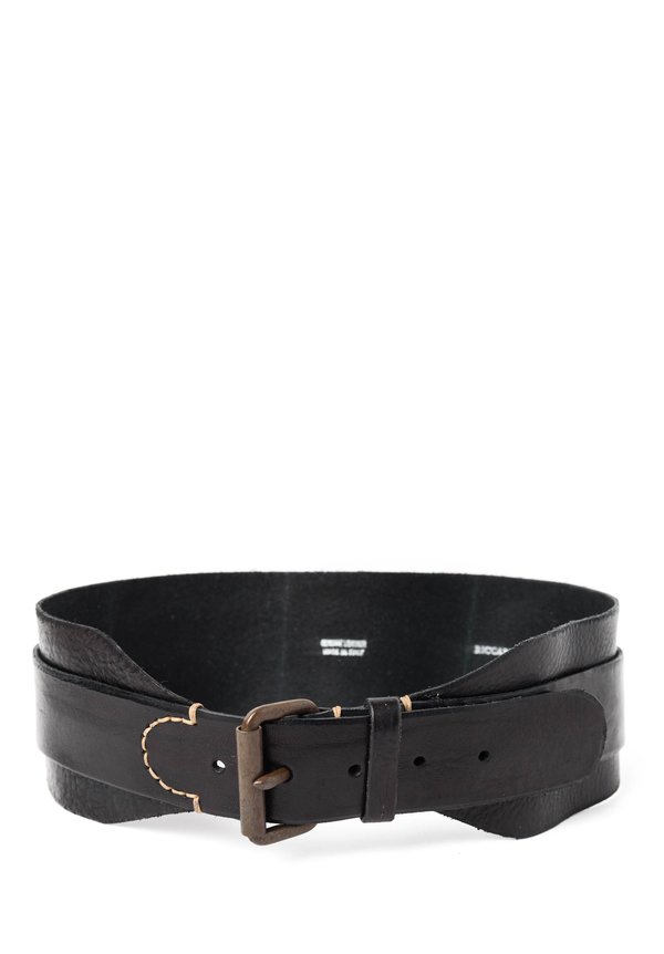 Riccardo Forconi Double Layer Belt in Black	