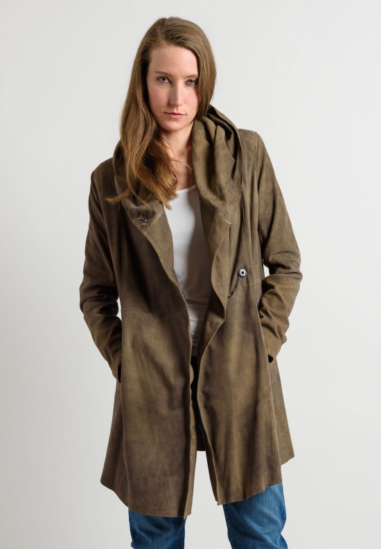 Gimo's Suede Coat in Taupe | Santa Fe Dry Goods . Workshop . Wild Life