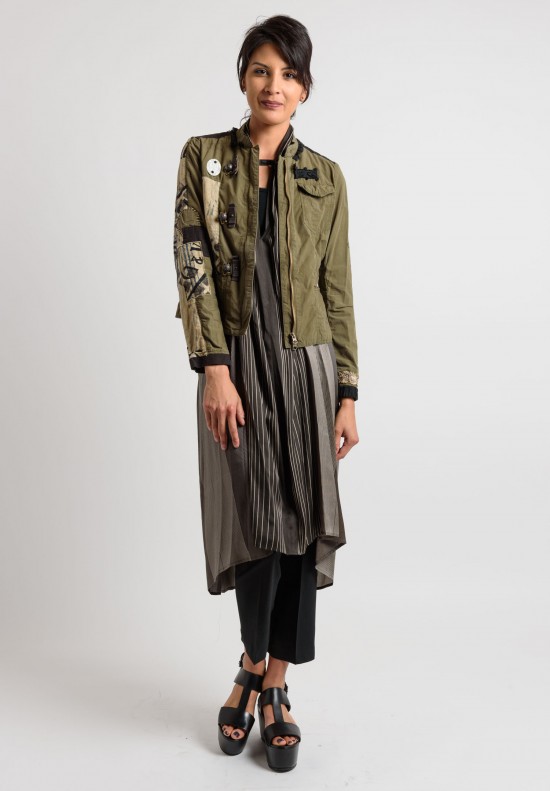 Share Spirit Waist Jacket in Military Green	