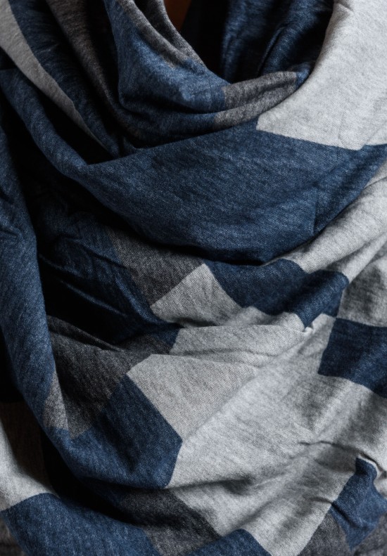 Rundholz Double Sided Scarf in Navy	