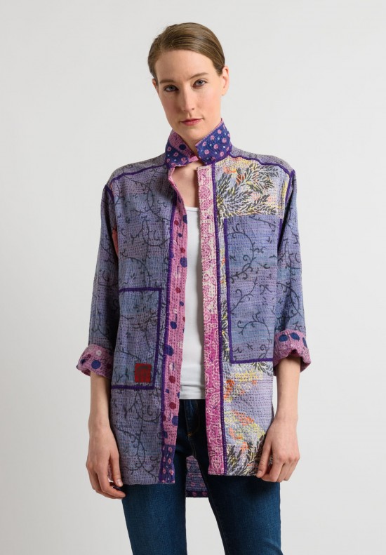 Mieko Mintz Reversible Shirt Jacket in Violet/Lavender | Santa Fe Dry ...