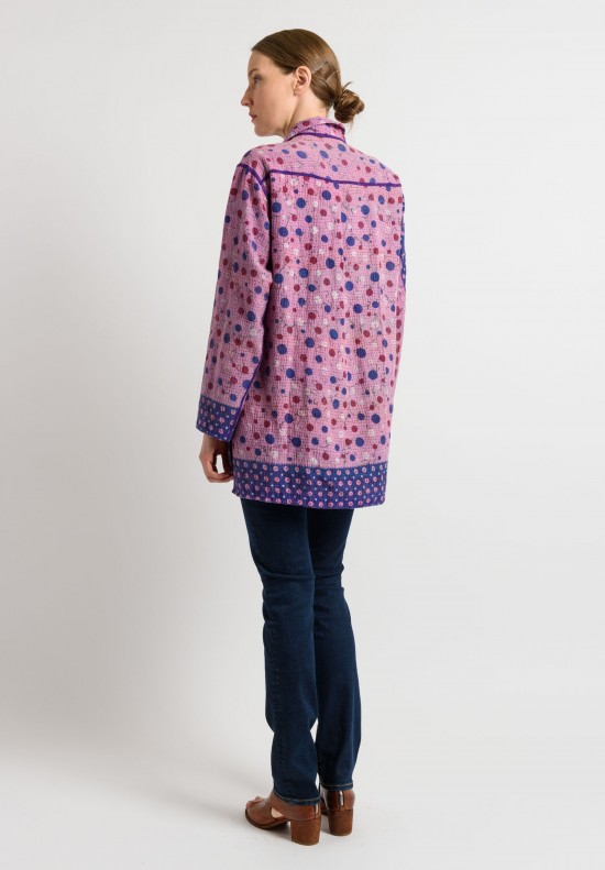 Mieko Mintz Reversible Shirt Jacket in Violet/Lavender