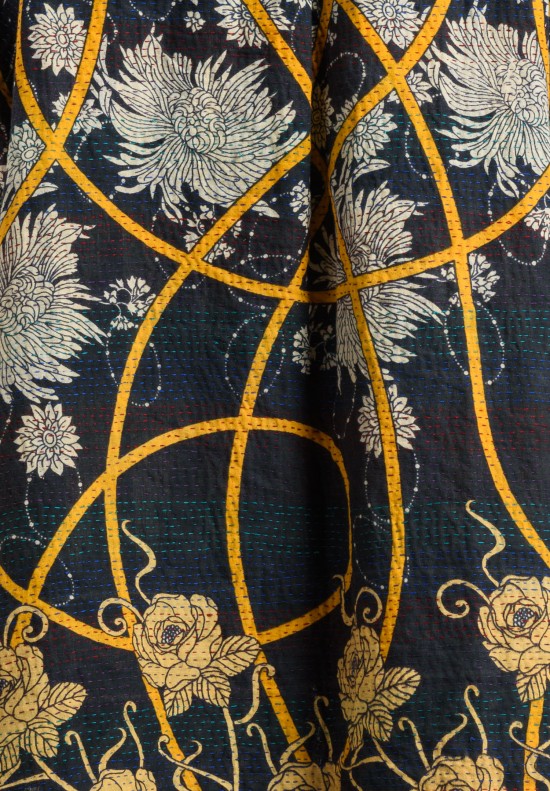 Mieko Mintz Reversible Shirt Jacket in Navy/Natural	