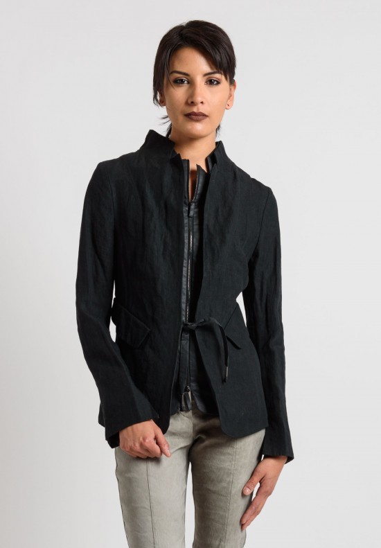 Annette Görtz Layered Tie Jacket in Black	