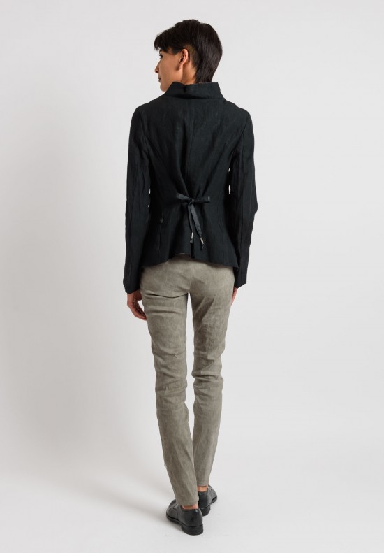 Annette Görtz Layered Tie Jacket in Black	