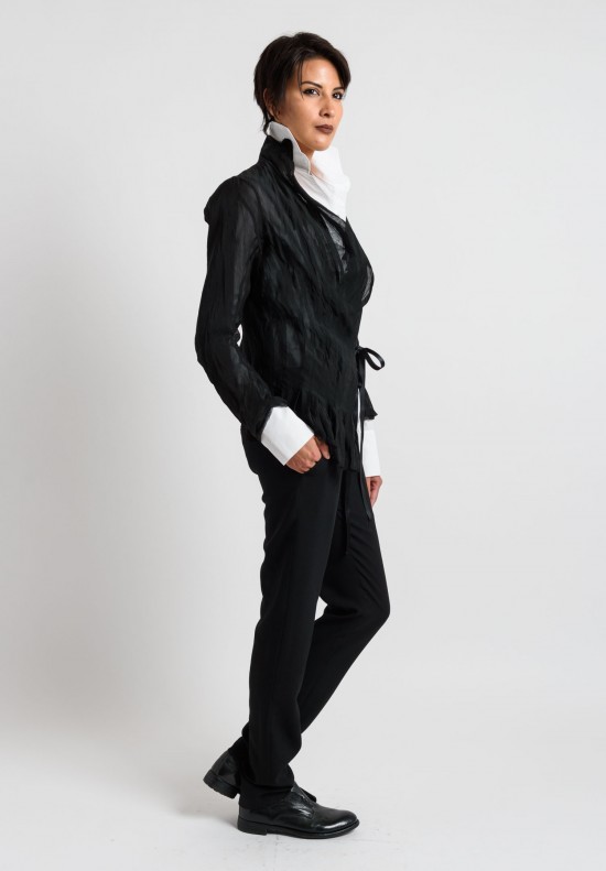 Marc Le Bihan Sheer Jacket in Black	