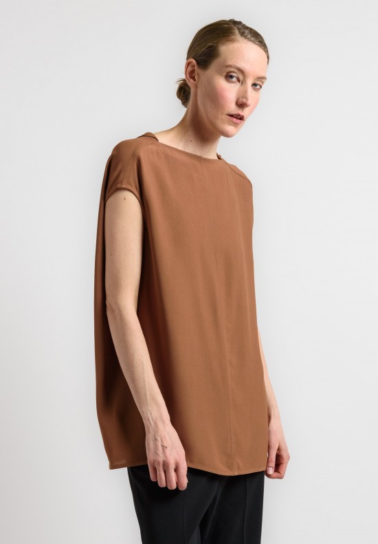 Rick Owens Oversized Top in Henna	