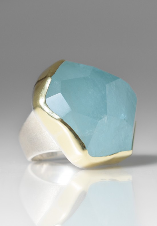 Margoni Large Aquamarine Ring	