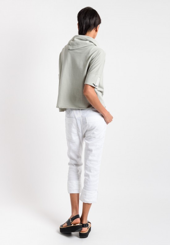 Album di Famiglia Cowl Neck Top in Light Sage	