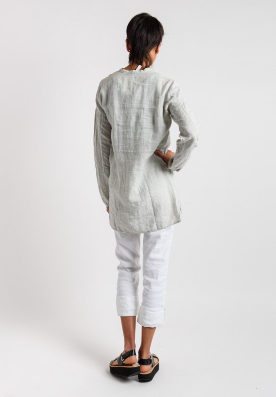 Album di Famiglia Linen Shirt in Light Sage	