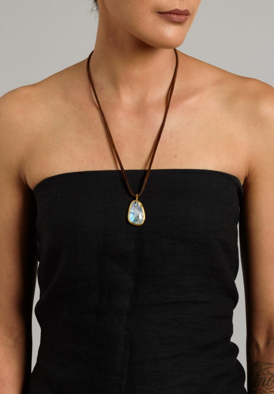 Heike Grebenstein Large Moonstone Pendant	