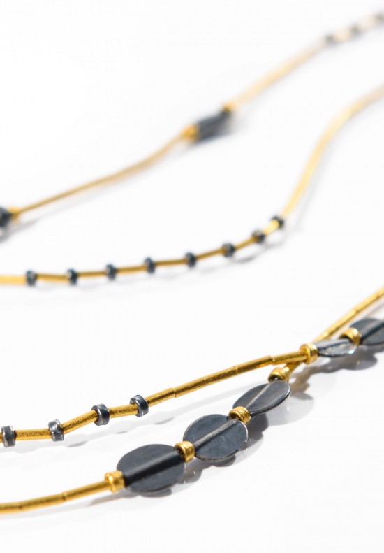 Yossi Harari Gilver Bead Necklace	