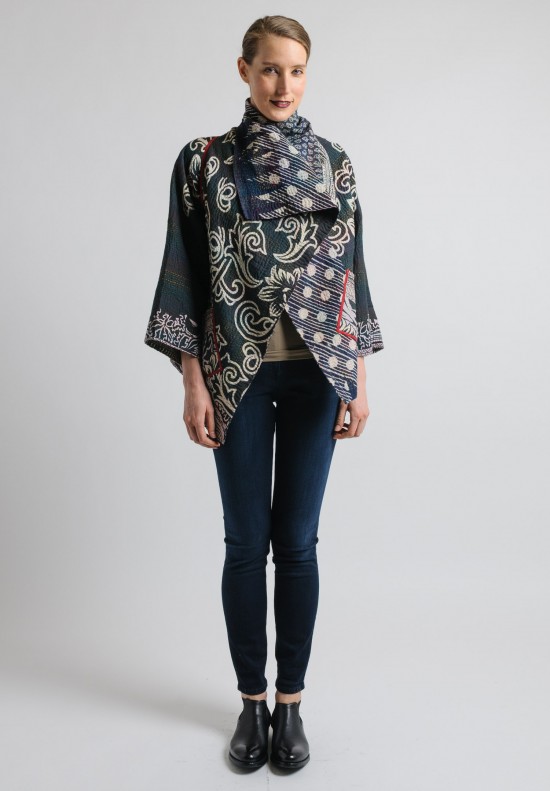 Mieko Mintz Reversible Circular Jacket in Navy/Grey | Santa Fe Dry ...