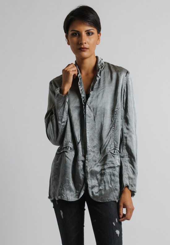 Jaga Notched Lapel Jacket in Silver	