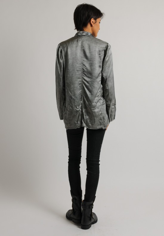 Jaga Notched Lapel Jacket in Silver	