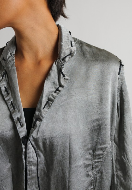 Jaga Notched Lapel Jacket in Silver	