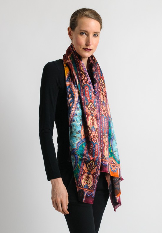 Wool best sale paisley scarf