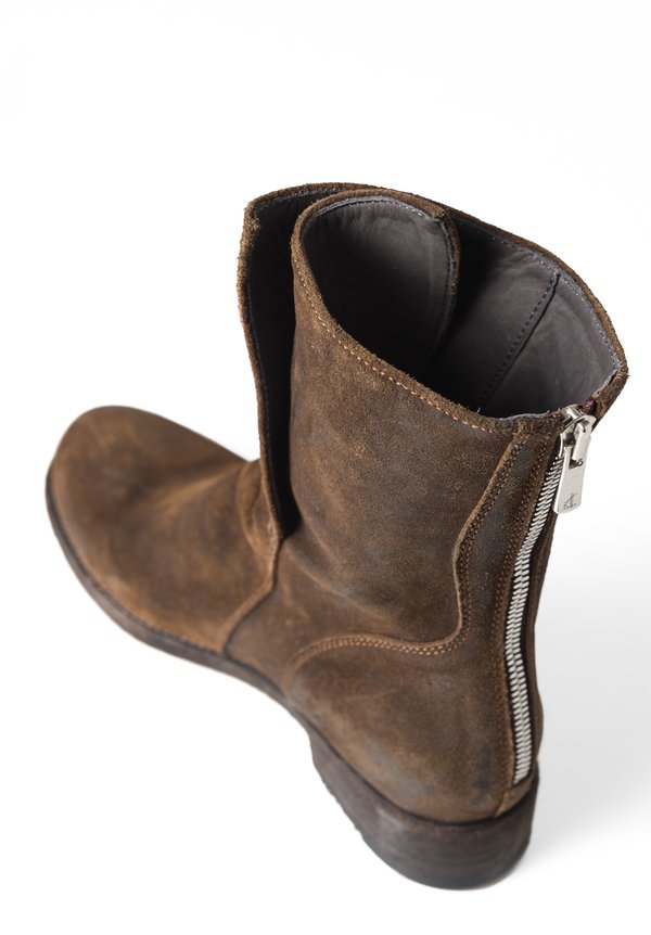 Officine Creative Hubble High Ankle Boot in Light Sigaro Brown