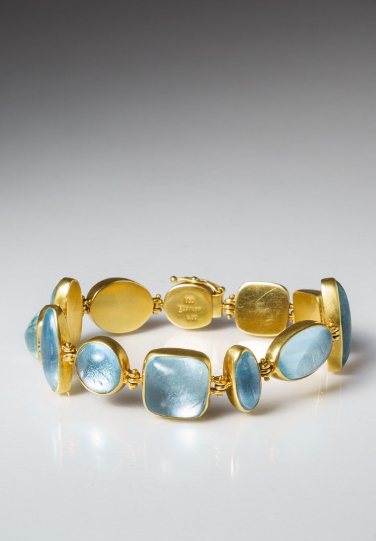 Margoni 12 Stone Aquamarine Bracelet	