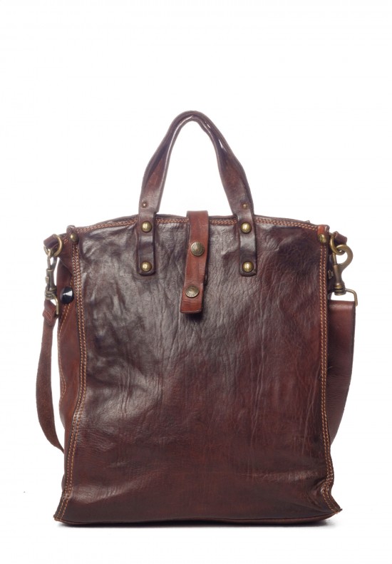 Campomaggi Large Leather Tote in Moro	