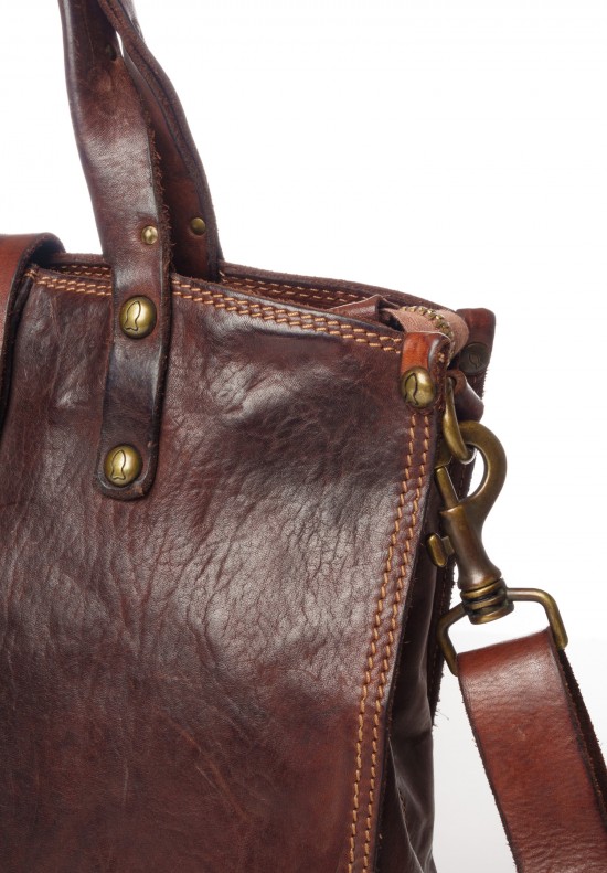 Campomaggi Large Leather Tote in Moro	