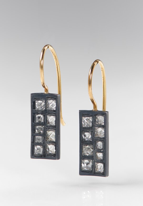 TAP by Todd Pownell Small Concave Rectangular Earrings	