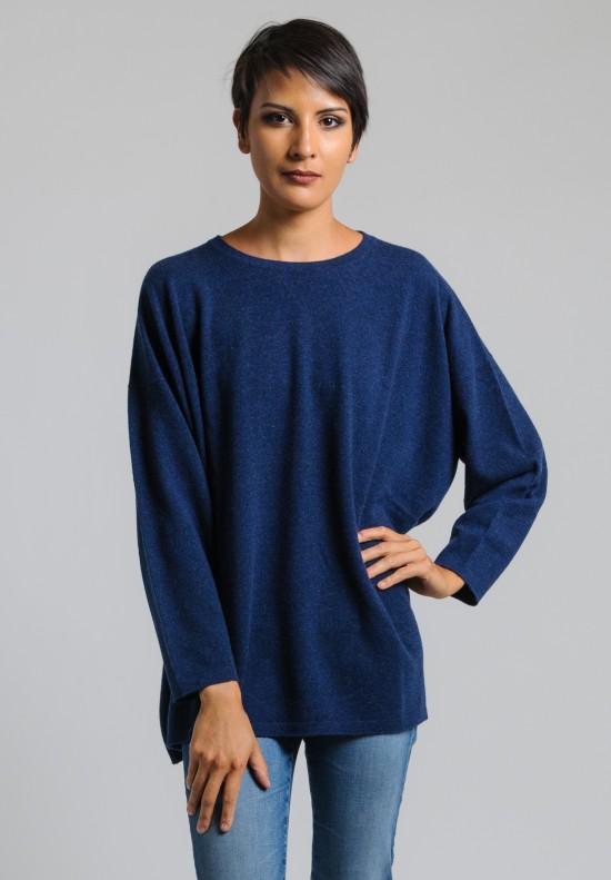 Hania Cashmere Crew Neck Sweater in Cosmos | Santa Fe Dry Goods ...