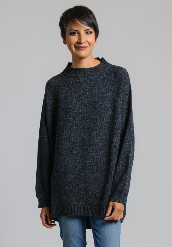 Hania Cashmere Thick Crew Neck Sweater in Gritley | Santa Fe Dry Goods ...