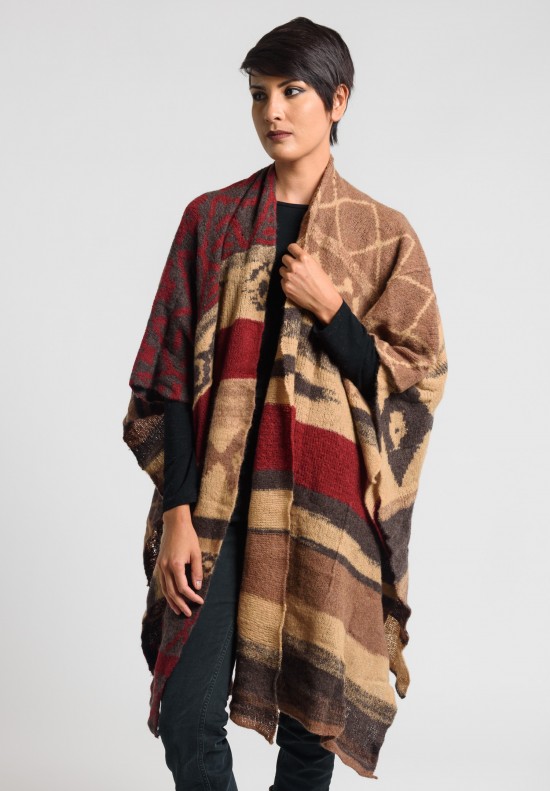 Casmari Patches Poncho Russet/Hazelnut/Porcupine/Brown Sugar | Santa Fe ...