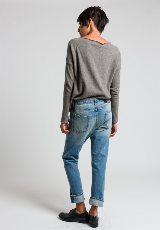 Artisan De Luxe Vic-X Jeans with Distressed Details in Light Faded Blue	